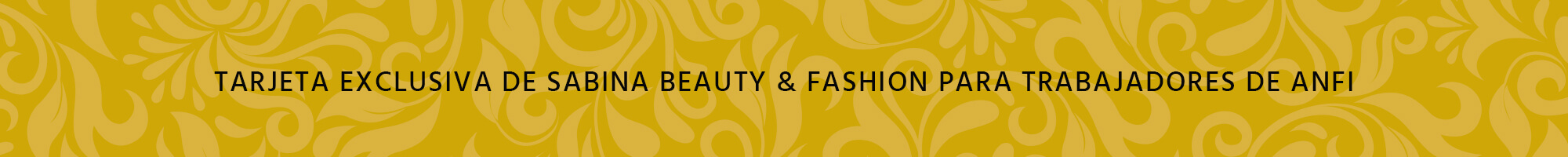 Tarjeta Sabina para empleados Anfi